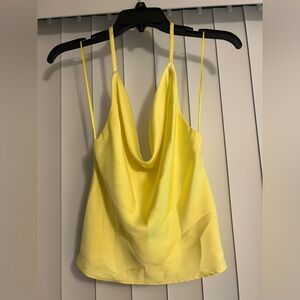 Zara Yellow Cowl Neck Camisole